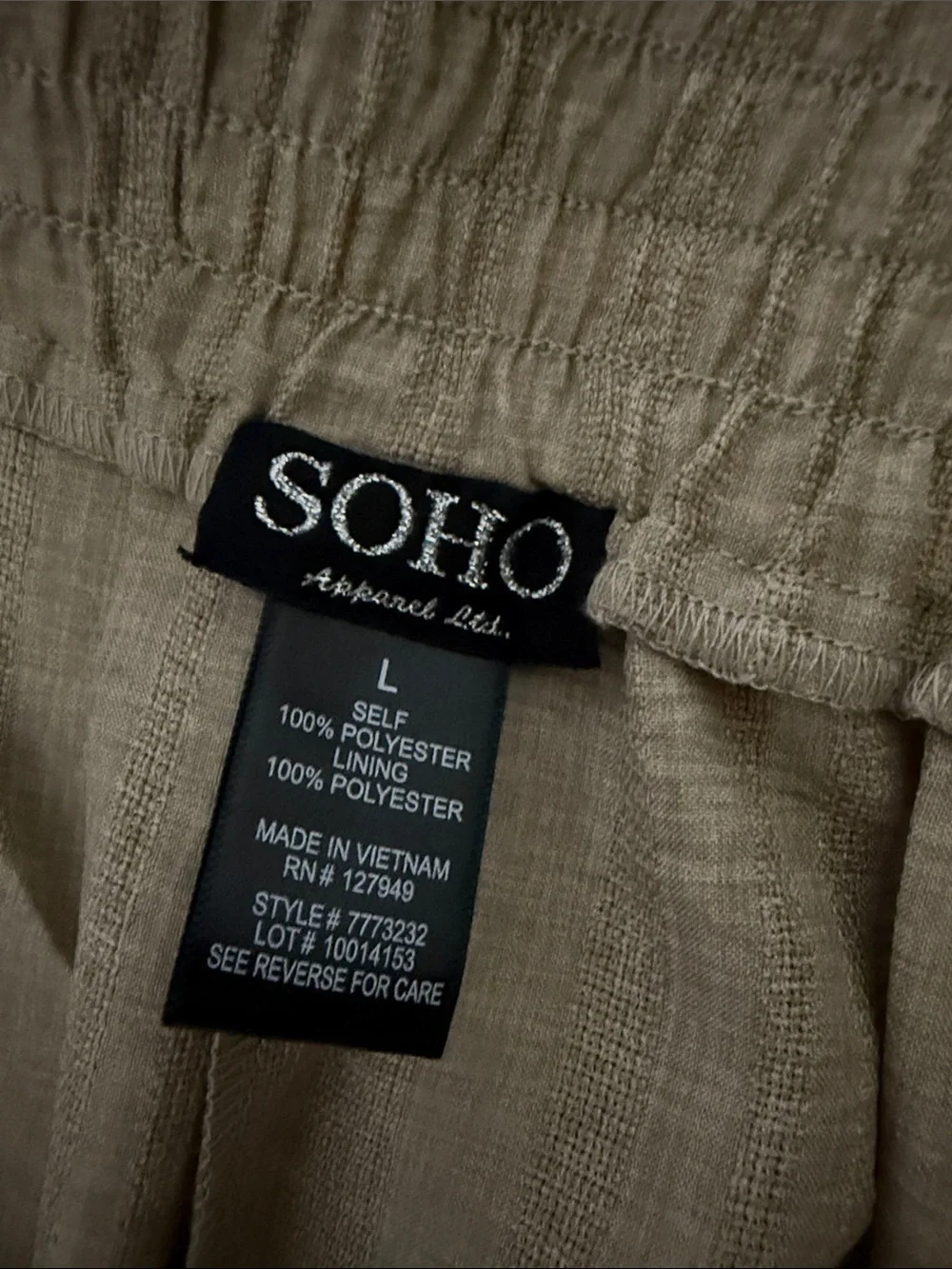 Soho Apparel relaxed straight